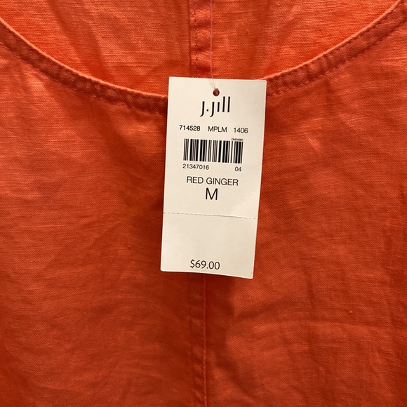 NWT J Jill A line linen dress size M - Picture 3 of 4